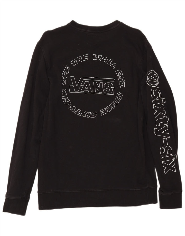 VANS Hombre Sudadera con gráfico Jumper Medium Black Cotton