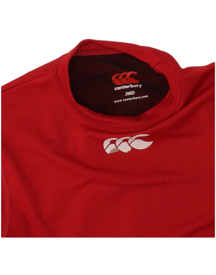 Canterbury Boys Graphic Top Manga Larga 7-8 Años Medio Rojo