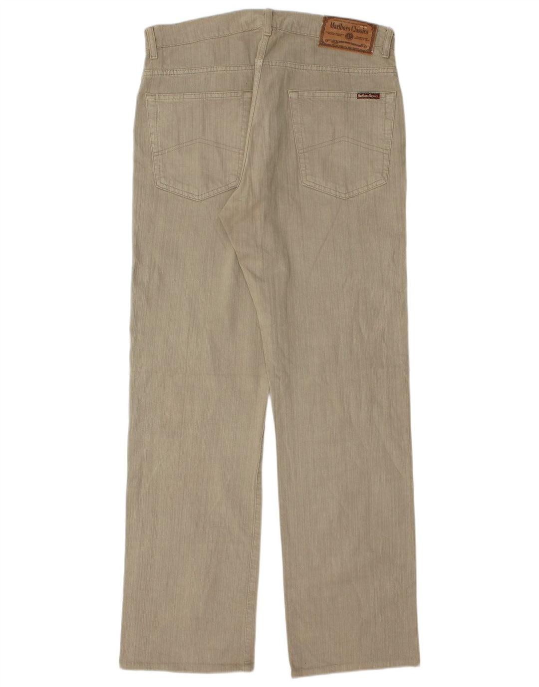 Marlboro Classics Pantalones casuales rectos para hombre W34 L34 Algodón gris
