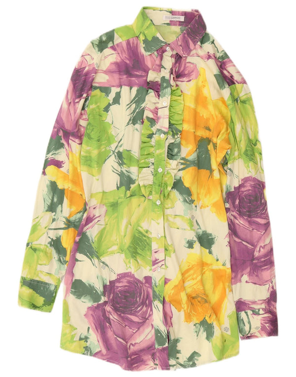 Naracamicie Vestido camisero para mujer UK 46 Grande Multicolor Floral