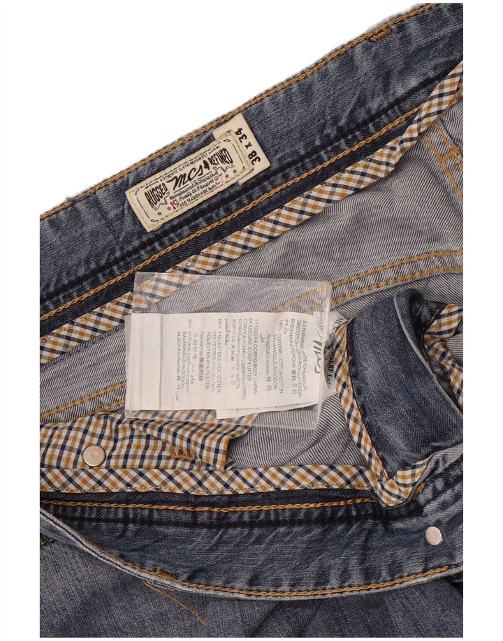 Marlboro Classics Vaqueros cónicos regulares para hombre W38 L34 Algodón azul