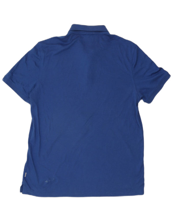 CALVIN KLEIN Polo para hombre grande azul algodón