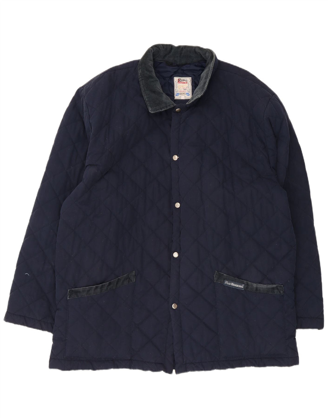 Roy Rogers Chaqueta acolchada para hombre UK 42 XL Azul marino