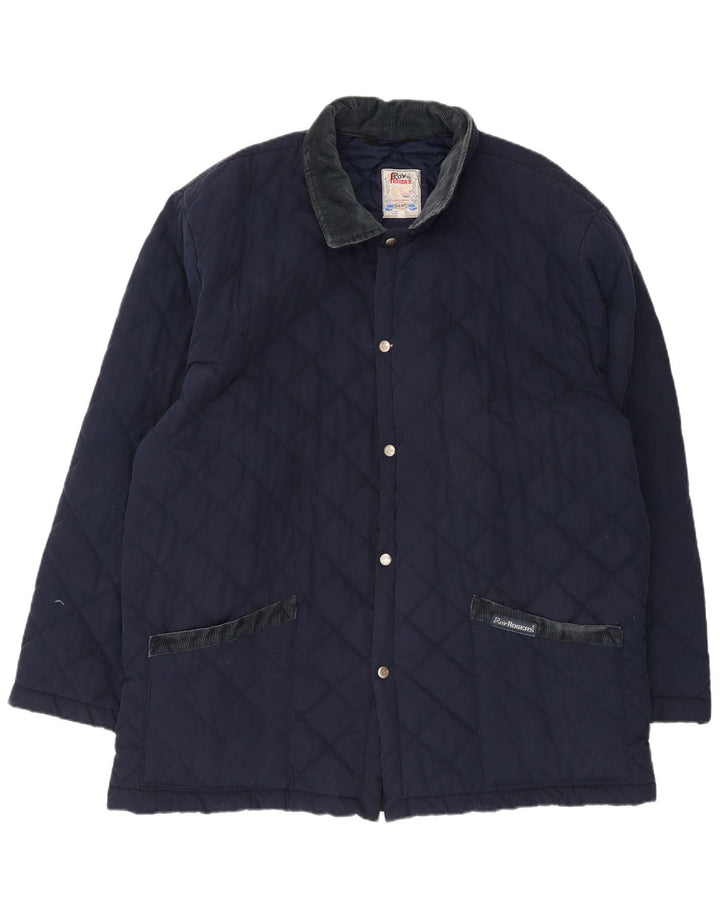 Roy Rogers Chaqueta acolchada para hombre UK 42 XL Azul marino