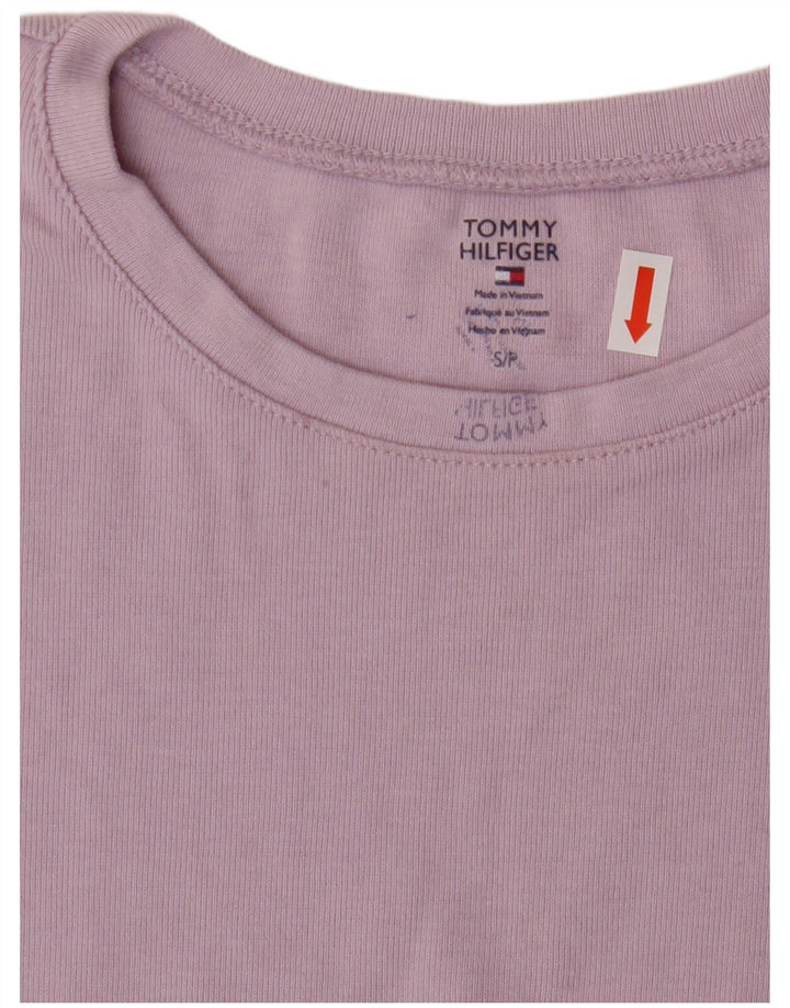 TOMMY HILFIGER Womens Top Long Sleeve UK 10 Small Purple Cotton Vintage Tommy Hilfiger and Second-Hand Tommy Hilfiger from Messina Hembry 