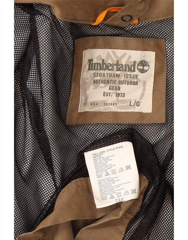 Timberland Chaqueta utilitaria para hombre Reino Unido 40 Grande Algodón beige