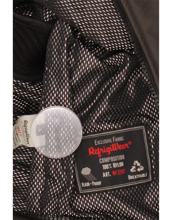 Refrigiwear Chaqueta Bomber para Hombre UK 40 Grande Nylon Marrón