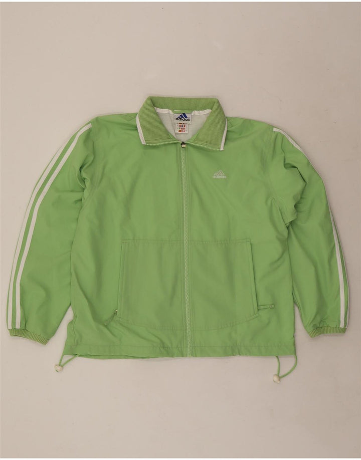 Adidas - Chaqueta de chándal para mujer, talla 40, poliéster verde grande