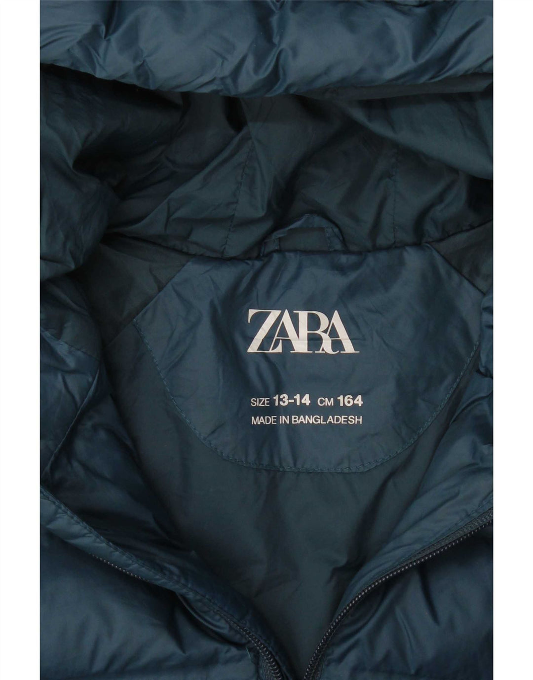 Zara Cazadora acolchada con capucha Niño 13-14 Años Azul Marino