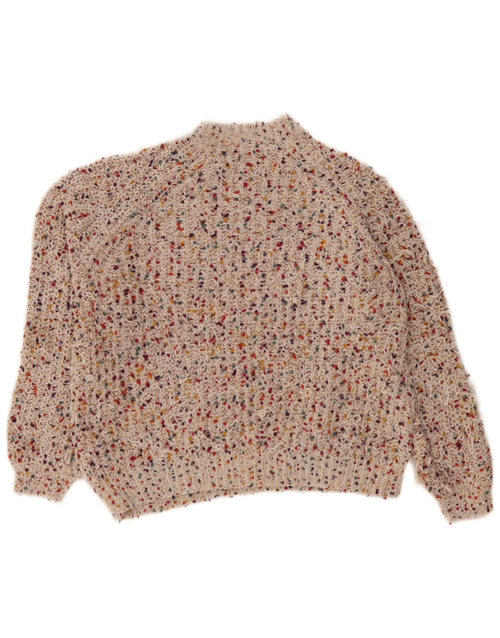Marks & Spencer Jersey con cuello alto para mujer, talla 40, talla M, multicolor