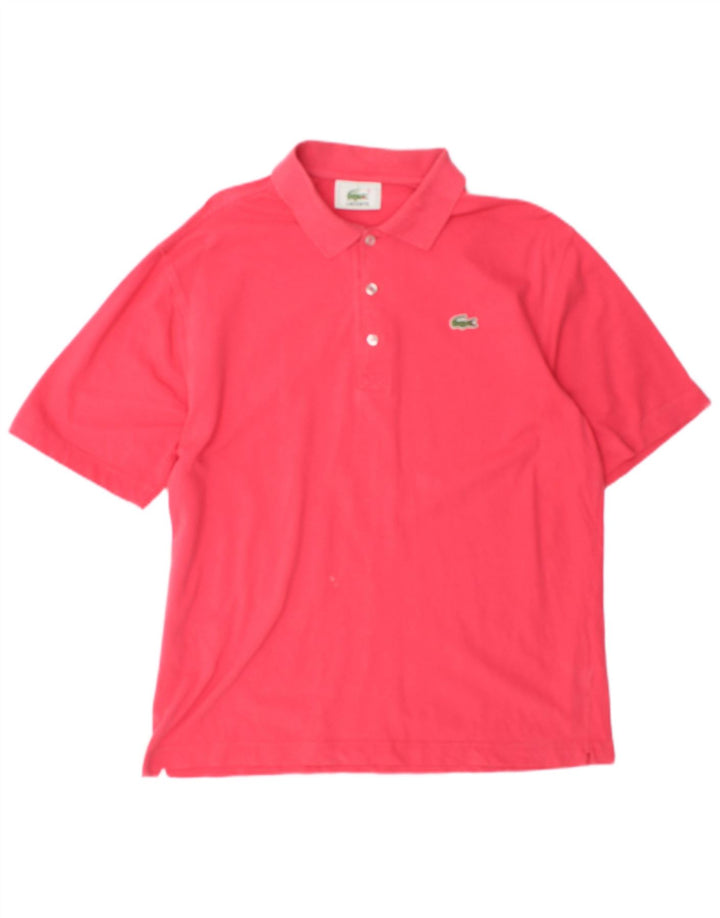 Polo Lacoste para hombre talla 4 algodón rosa mediano
