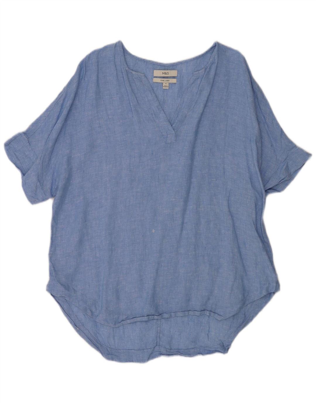 Marks & Spencer Camisa tipo jersey larga para mujer UK 46 Grande Azul