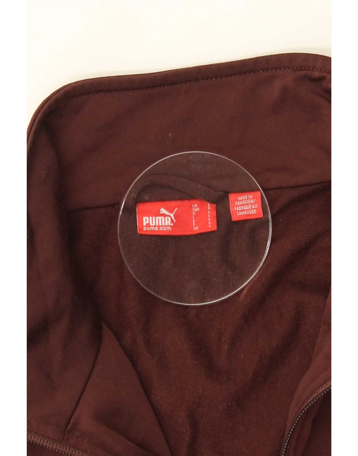 Puma Chaqueta de chándal para hombre, talla grande, color burdeos