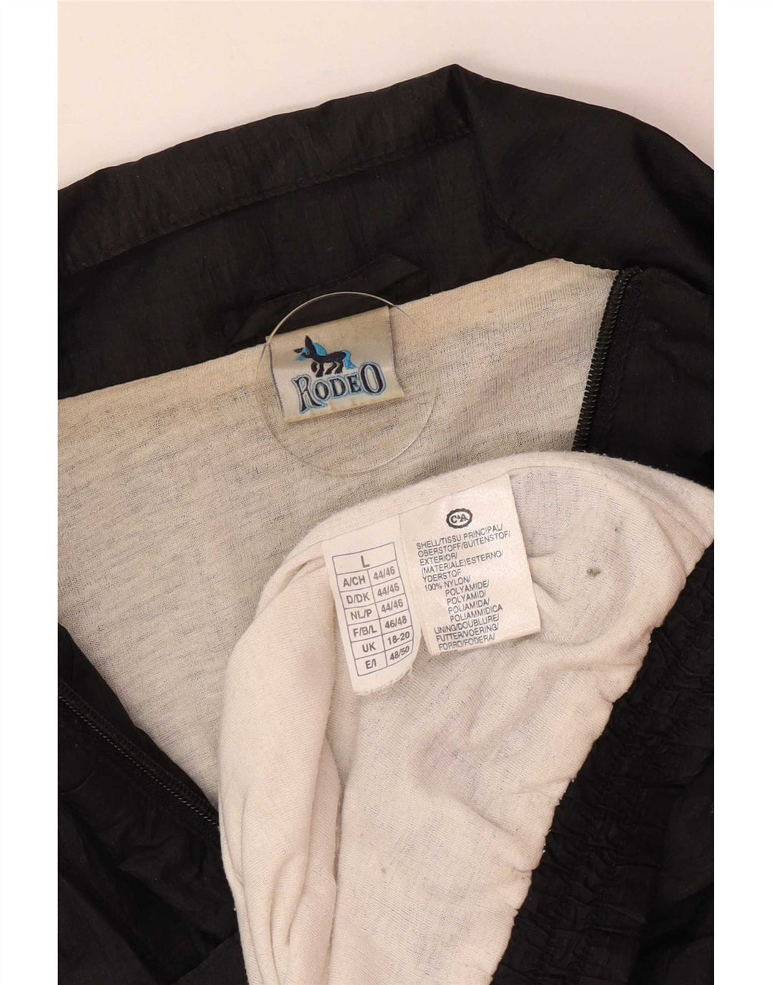 Rodeo Chaqueta de Chándal Extragrande para Mujer UK 18/20 XL Nylon Negro