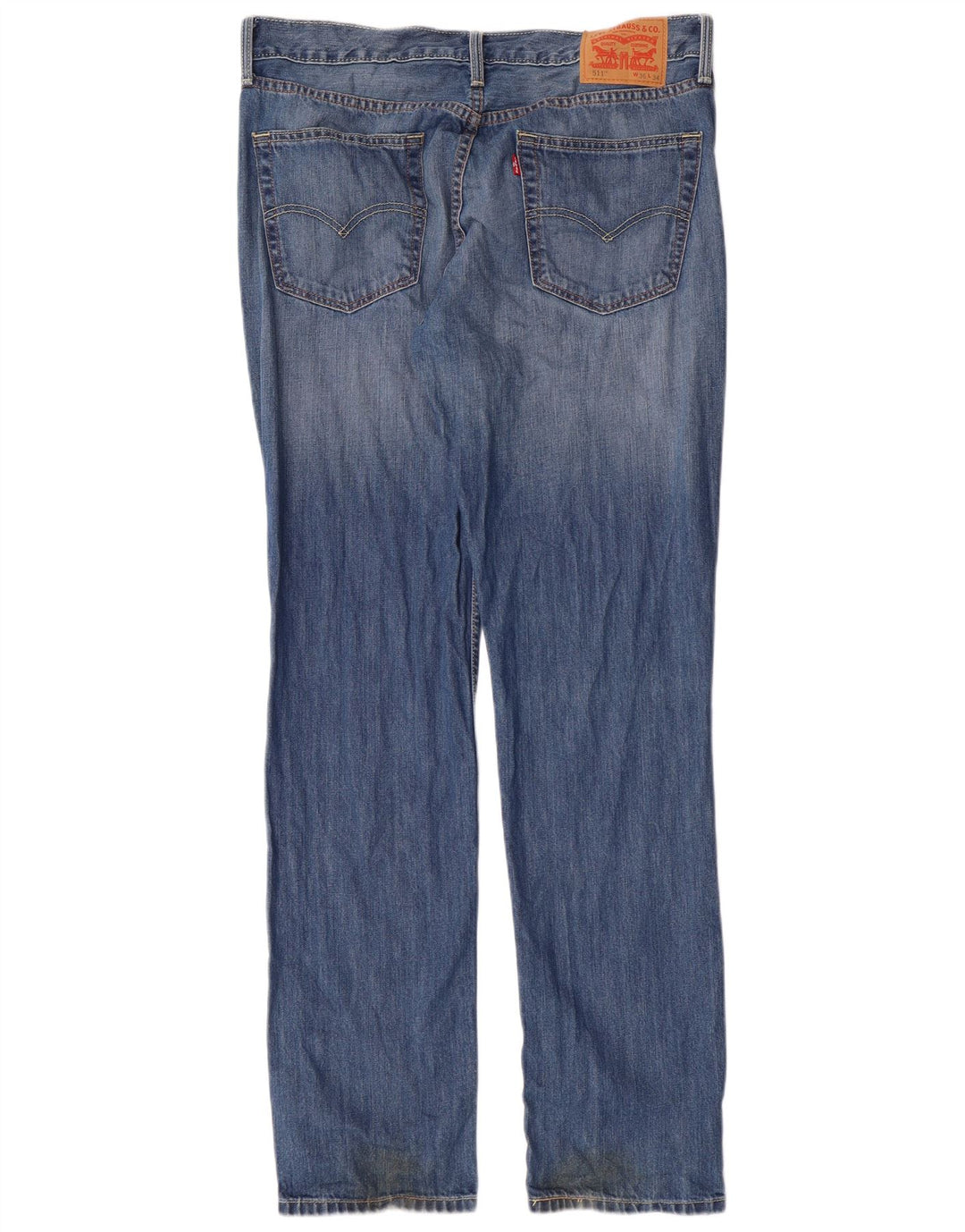 Levi's Hombre 511 Slim Jeans W36 L34 Algodón Azul