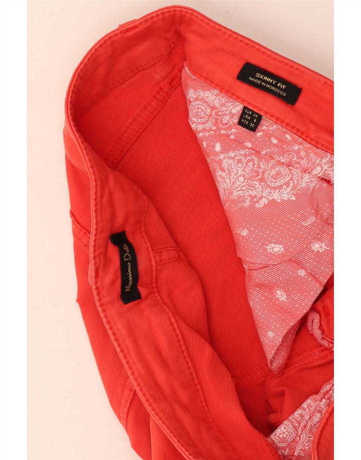 Massimo Dutti Vaqueros Pitillo Mujer EU 40 Medium W30 L29 Rojo