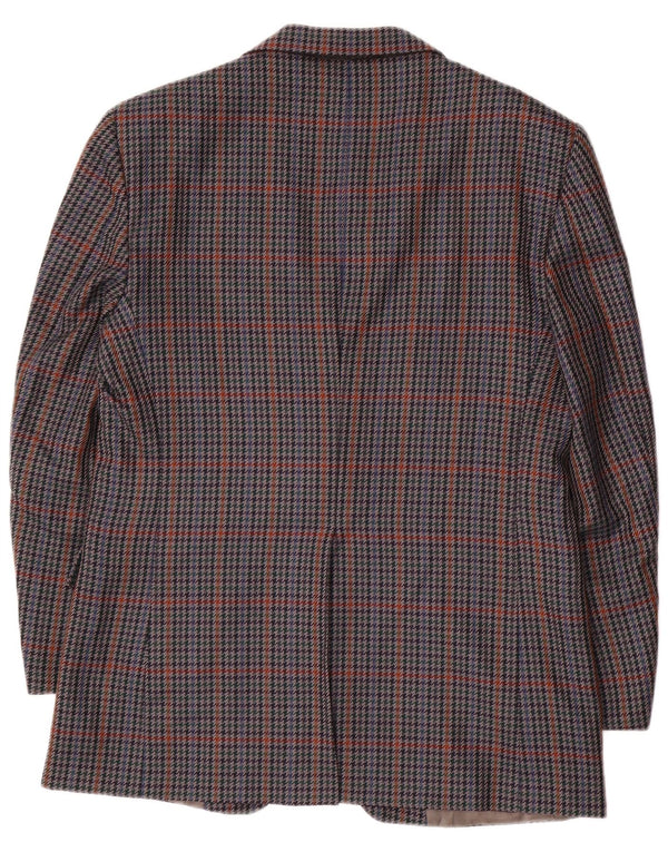 Aquascutum Chaqueta Blazer para Hombre UK 36 Small Multicolor Houndstooth