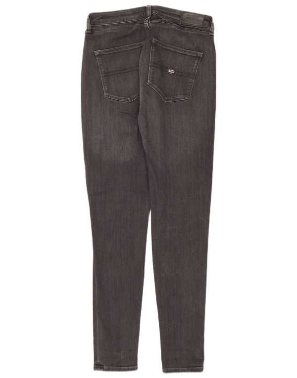Tommy Hilfiger Vaqueros súper ajustados de talle alto para mujer W28 L28 Algodón gris