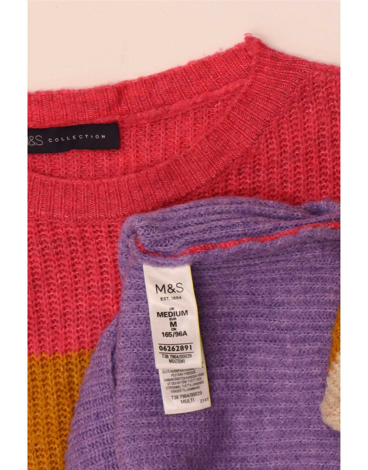 Marks & Spencer Jersey con Cuello Barco para Mujer UK 40 Mediano Multicolor