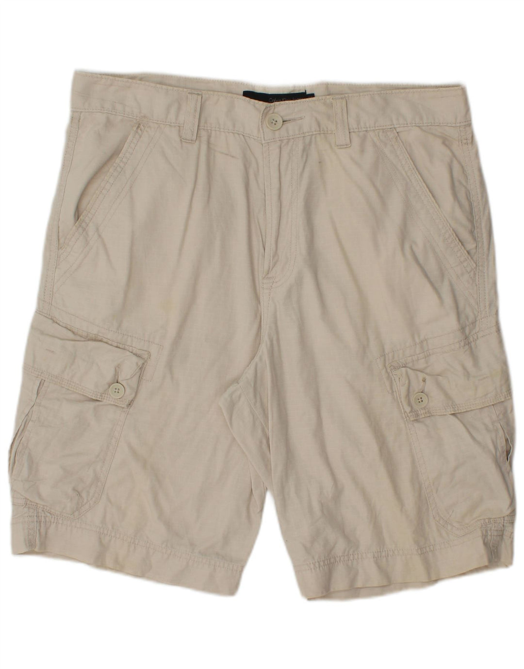 Calvin Klein Pantalones cortos cargo para hombre W34 Algodón beige grande