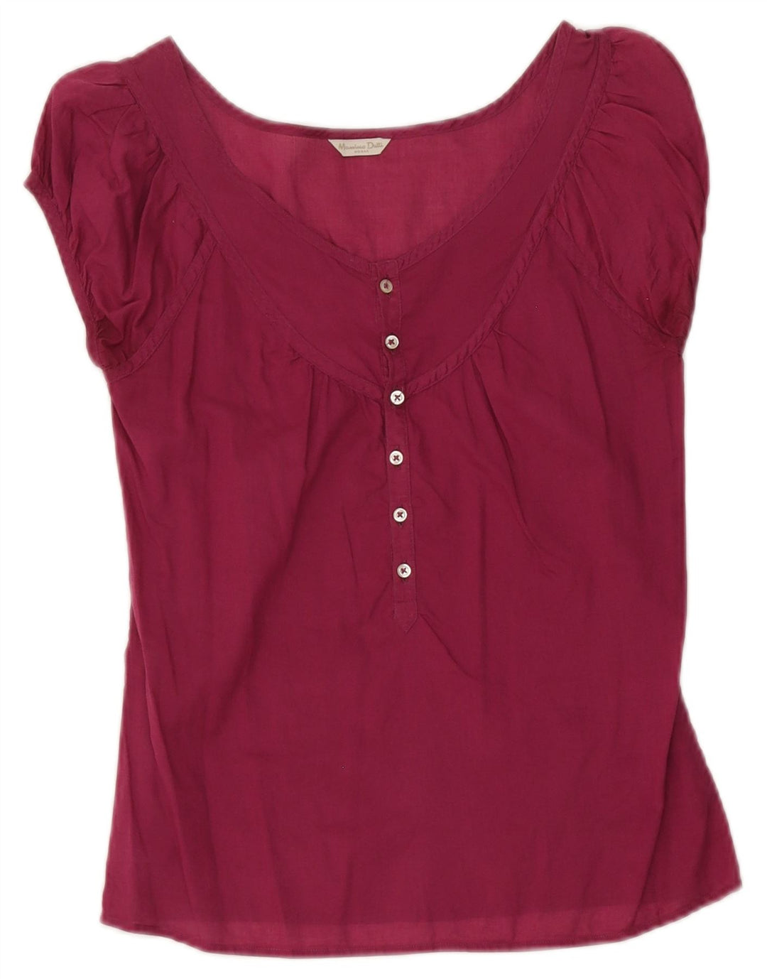 Massimo Dutti Blusa Mujer Top EU 36 XS Granate