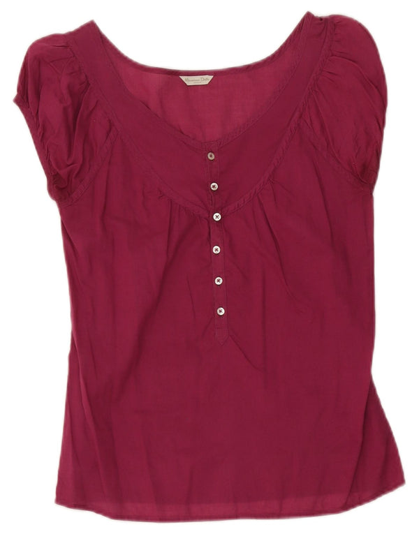 Massimo Dutti Blusa Mujer Top EU 36 XS Granate