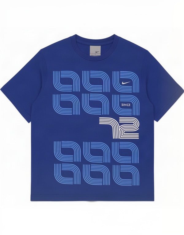 Nike - Camiseta gráfica para hombre, talla 36/38, algodón azul pequeño