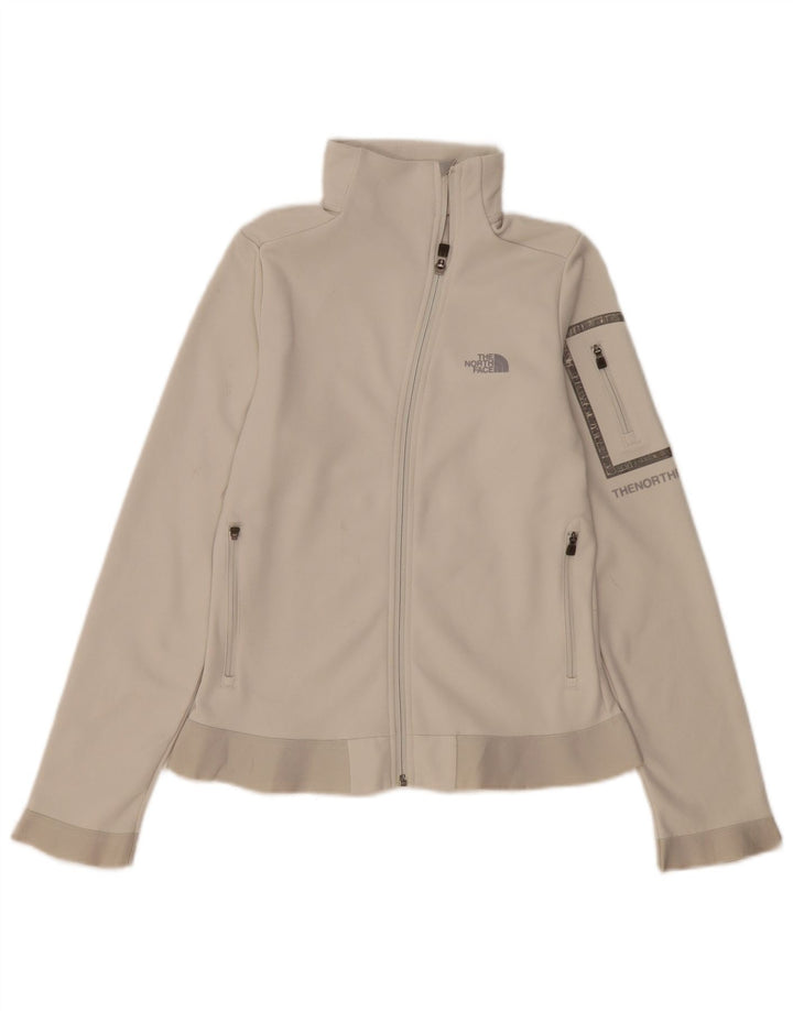 The North Face Chaqueta superior de chándal gráfico para mujer UK 6 XS Poliéster blanco