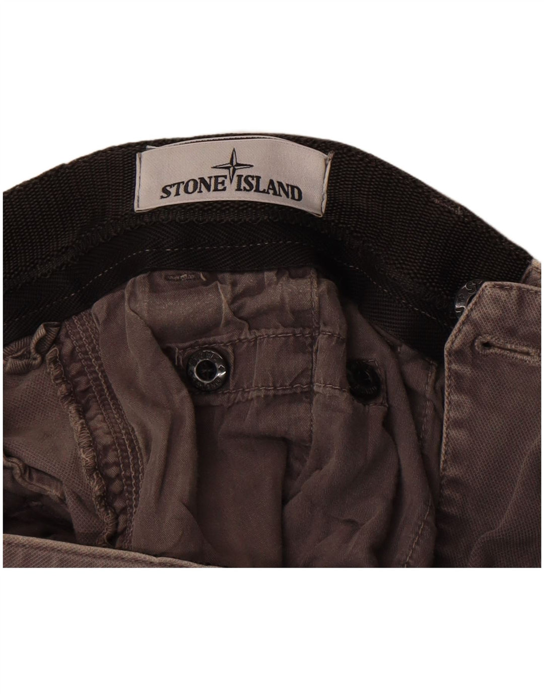 Pantalones cargo rectos para hombre Stone Island W32 L34 Algodón gris