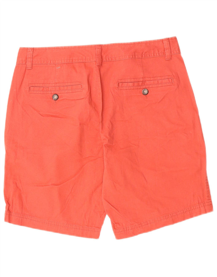 DOCKERS Pantalones cortos chinos para mujer US 6 mediano W30 algodón naranja