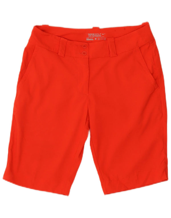 Nike Pantalones cortos chinos Dri Fit para mujer UK 8 Small W27 Poliéster rojo