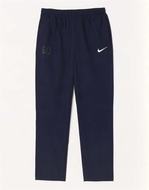 Nike Mens Dri Fit Tracksuit Trousers Large Navy Blue Polyester