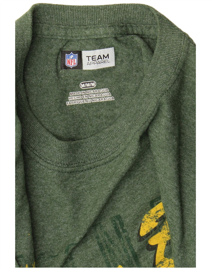 NFL Mens Green Bay Packers Graphic T-Shirt Top Medium Khaki