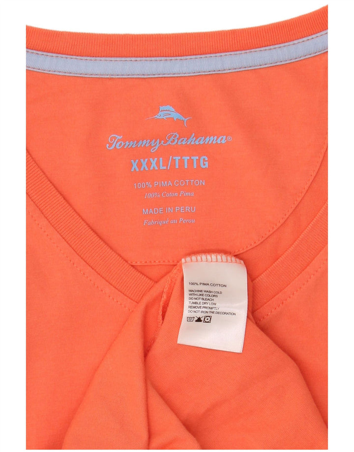 TOMMY BAHAMA Camiseta Hombre Top 3XL Naranja Algodón