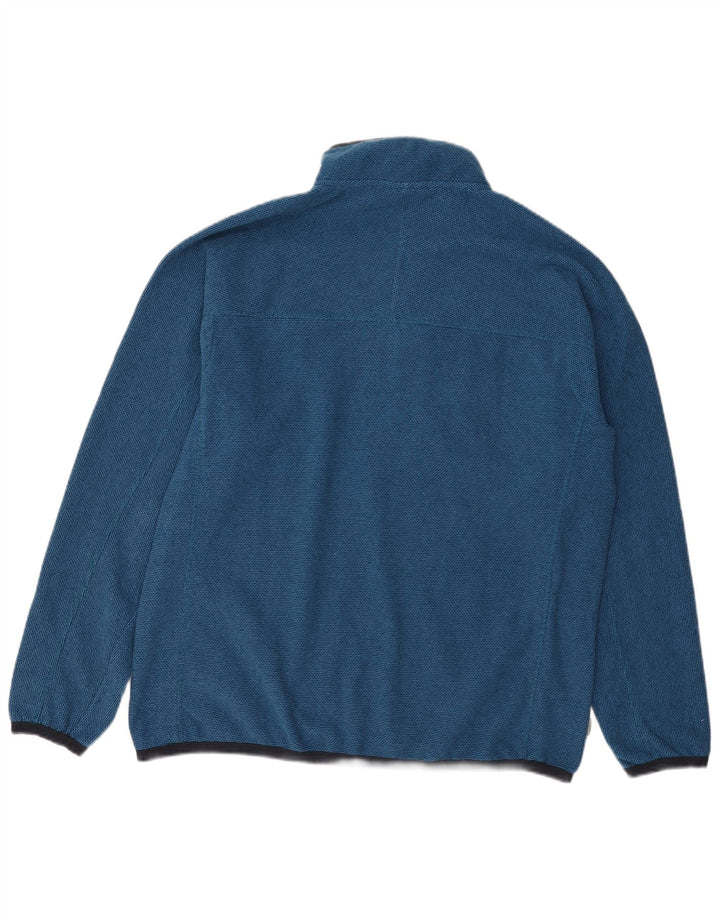 CRAGHOPPERS Jersey polar con cuello y cremallera para hombre XL Poliéster azul