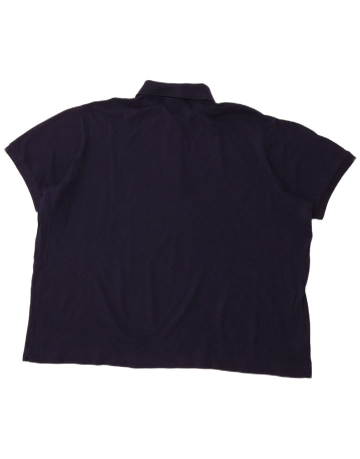 LACOSTE Polo de ajuste clásico para hombre talla 10 5XL algodón azul marino