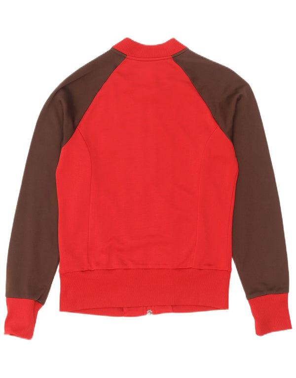 Adidas Chaqueta de chándal para mujer IT 38 XS Poliamida color block rojo