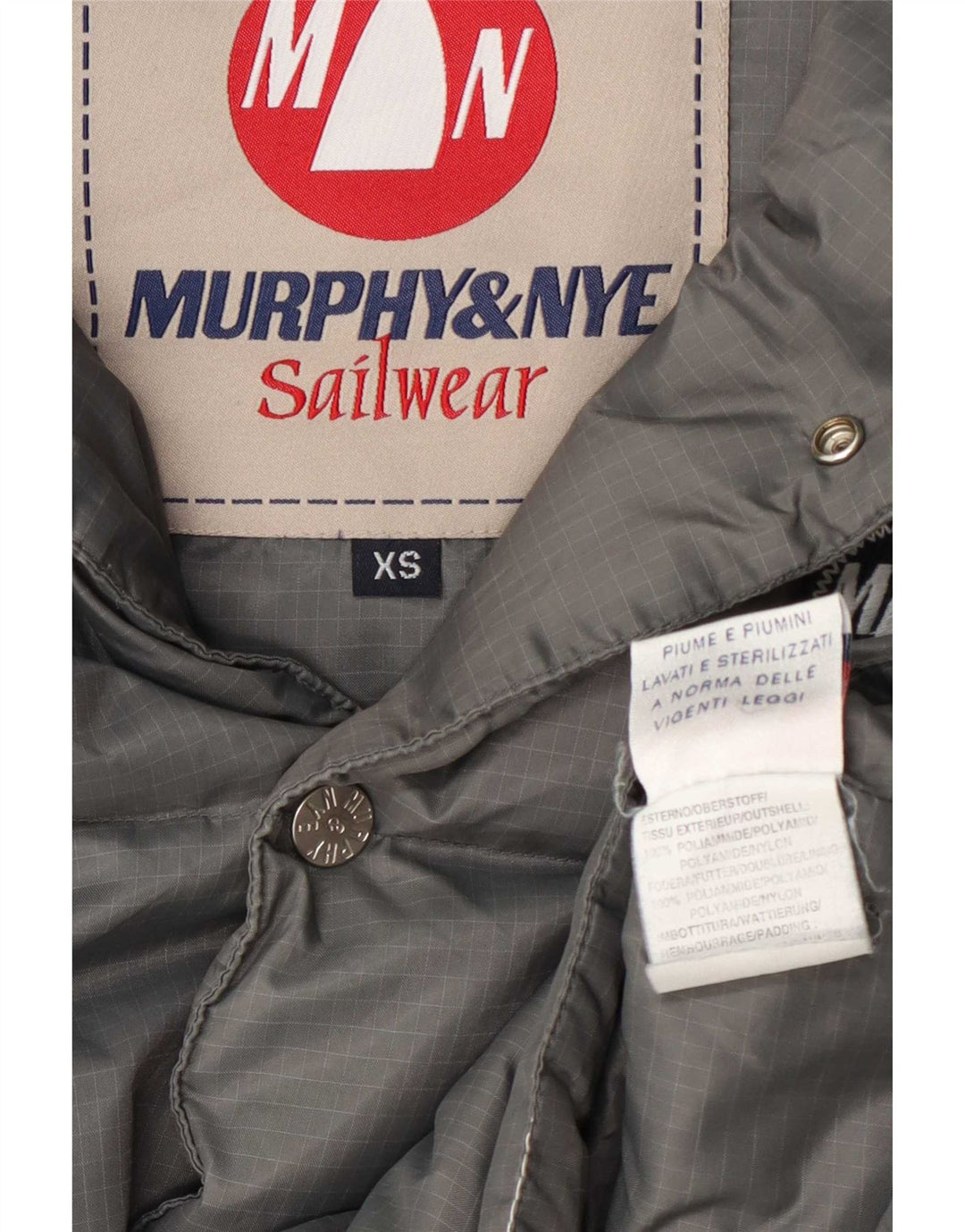 Murphy & Nye Chaleco acolchado para hombre UK 34 XS Poliamida gris