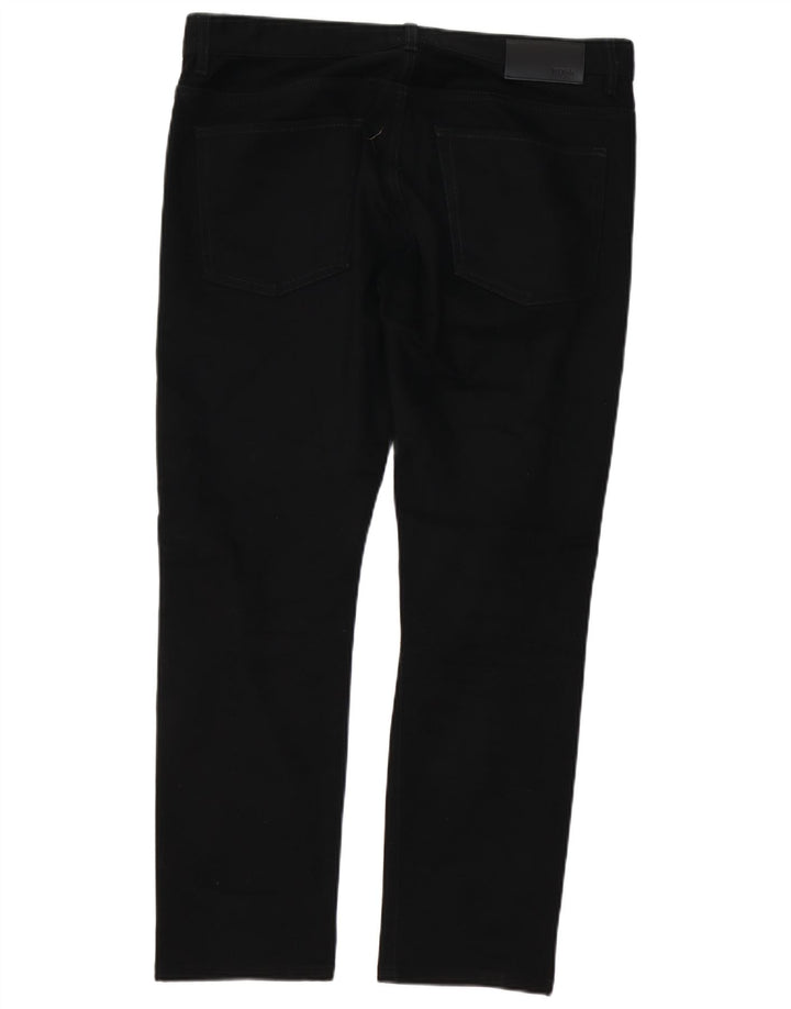 Vaqueros rectos para hombre HUGO BOSS W36 L29 Algodón negro