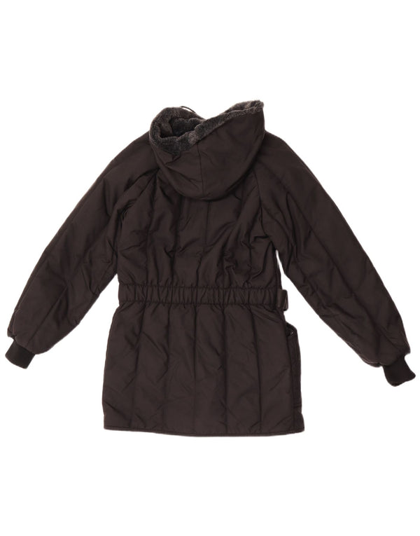 Refrigiwear Abrigo acolchado con capucha para niña 9-10 años Poliamida negro