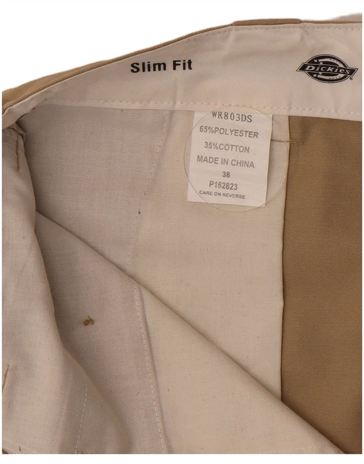 Dickies Pantalones cortos cargo ajustados para hombre W38 XL Poliéster beige
