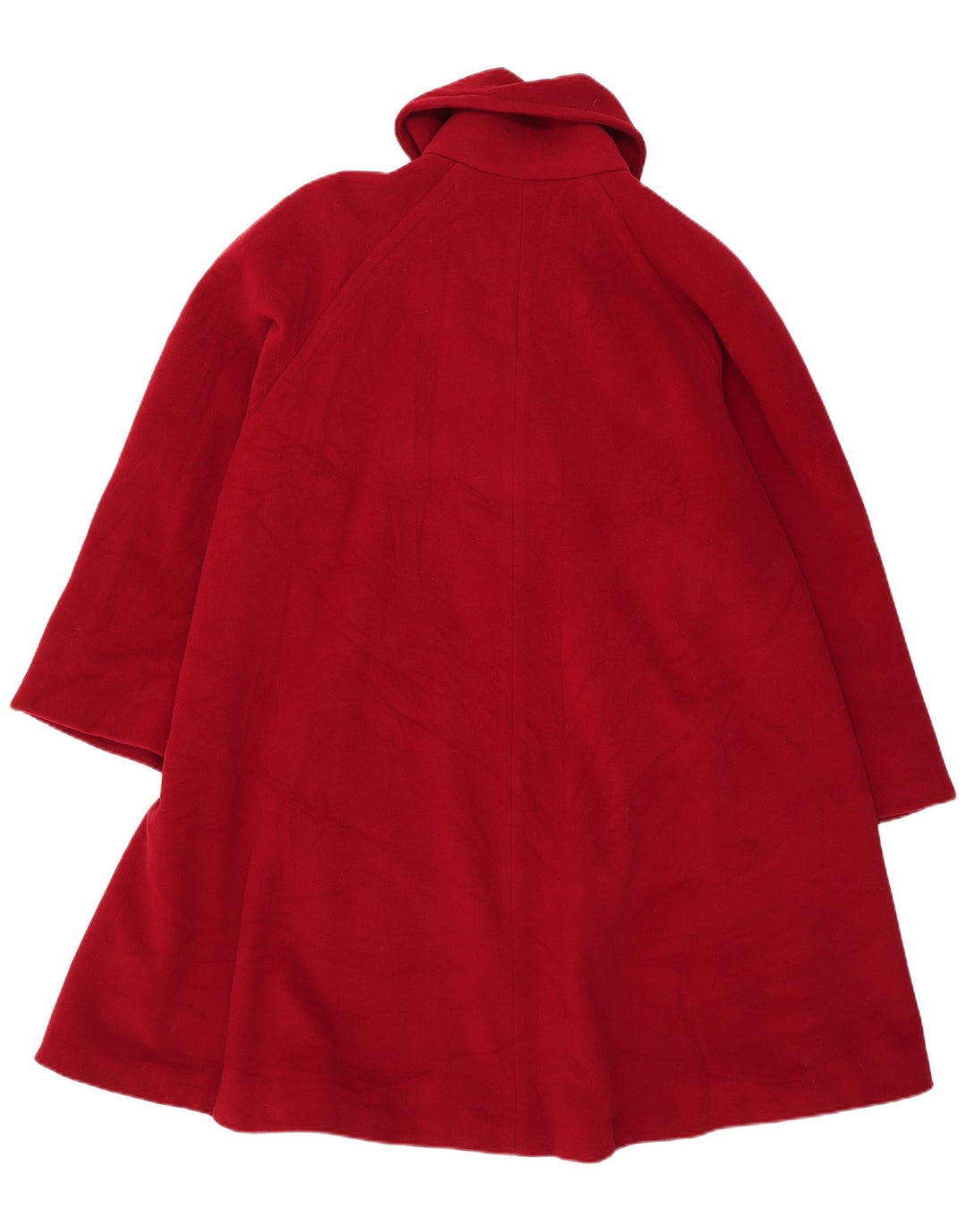 mabb Abrigo extragrande con doble botonadura para mujer UK 18 XL Lana roja