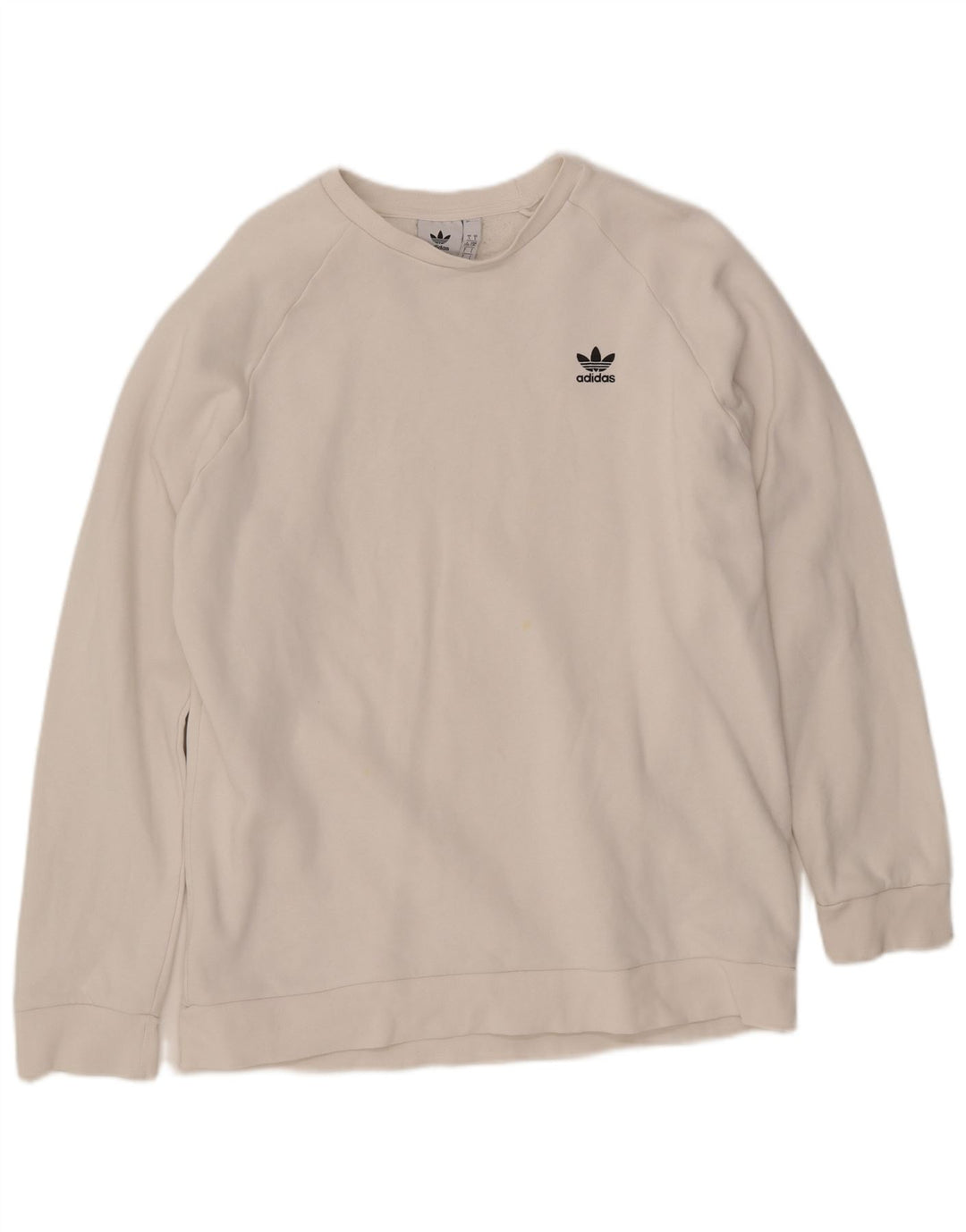 ADIDAS Hombre Primegreen Sudadera Jumper Grande Algodón Blanco