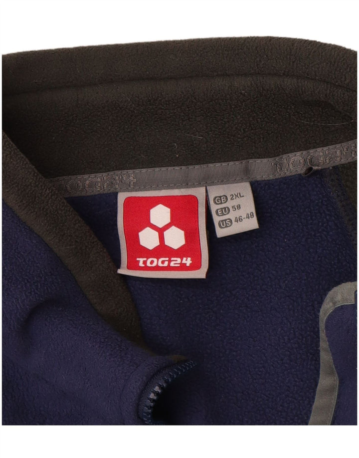 TOG 24 Chaqueta polar para hombre UK 44 2XL Poliéster con bloques de color azul