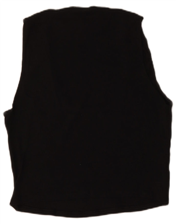 Zara Mujer Camiseta Sin Mangas ES 40 XL Negro