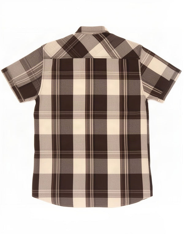 Camisa Jack & Jones Hombre Manga Corta Medium Black Check Cotton