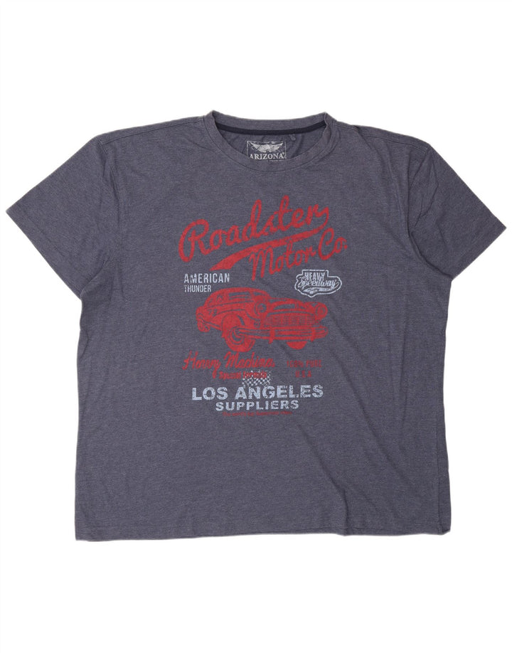 ARIZONA Camiseta gráfica para hombre Top 3XL Azul marino Algodón