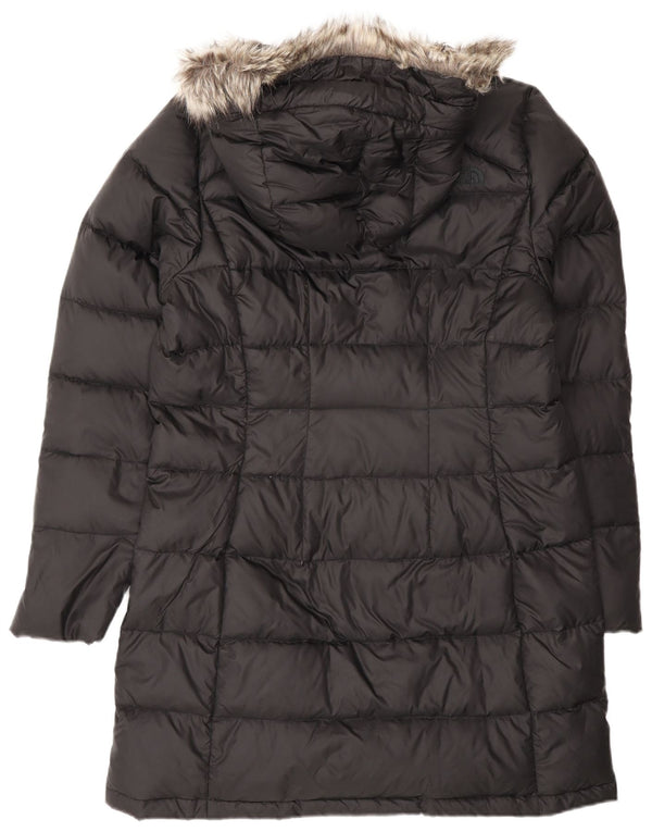 The North Face Abrigo acolchado con capucha para mujer UK 44 Medium Black Nylon