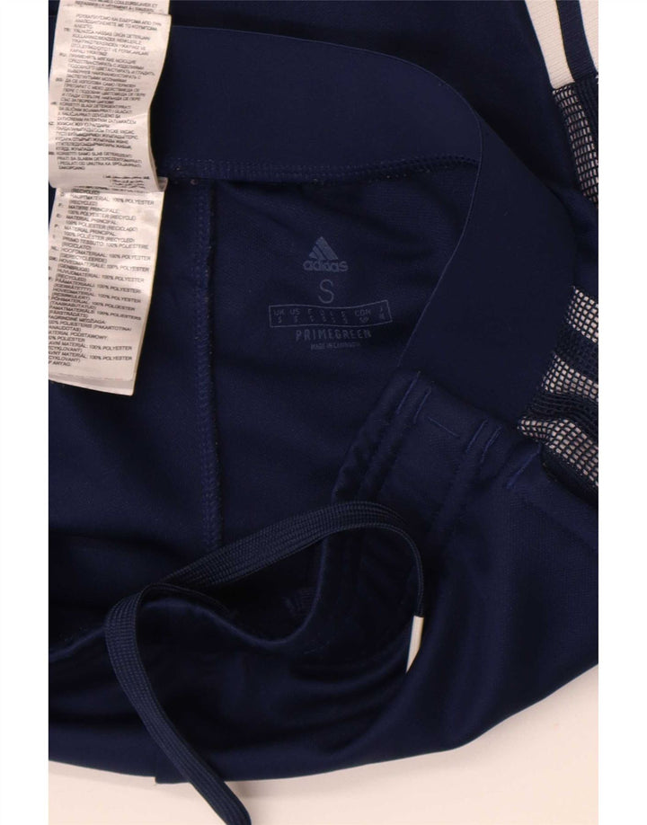 Adidas Pantalones de chándal para mujer UK 10 Small Azul marino Poliéster