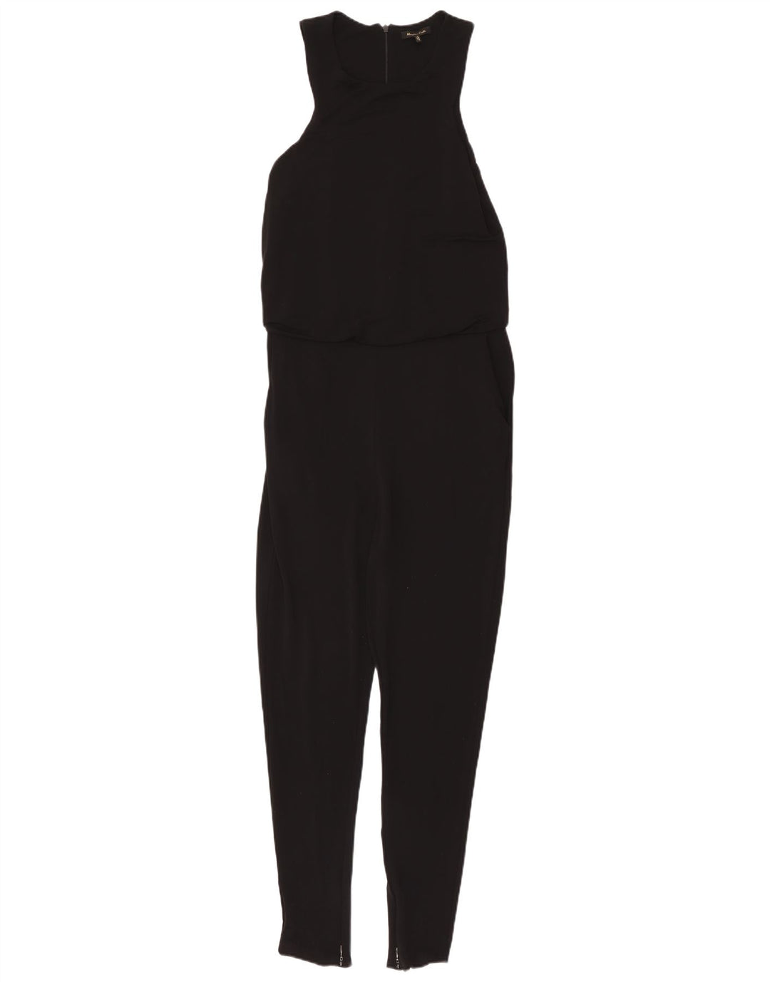 Massimo Dutti Mono Sin Mangas Mujer UK 40 Small Negro